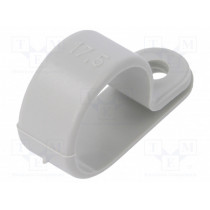 255 17.5 LGR; Fixing clamp; Cable P-clips; ØBundle : 17.5mm; W: 10mm; polyamide; OBO BETTERMANN