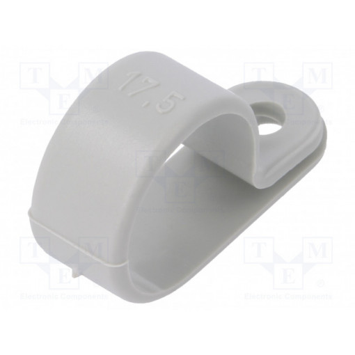 255 17.5 LGR; Fixing clamp; Cable P-clips; ØBundle : 17.5mm; W: 10mm; polyamide; OBO BETTERMANN