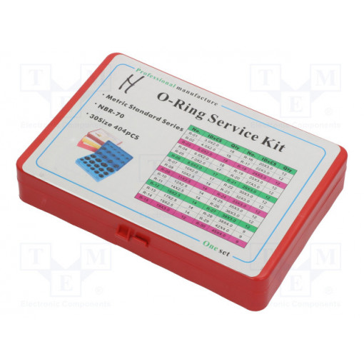 OBOX-404-NBR-M; O-ring set; NBR; metric; Pcs: 404; ORING USZCZELNIENIA TECHNICZNE