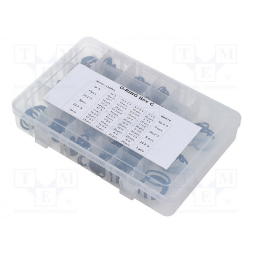 OBOX-425-NBR-M; O-ring set; NBR; metric; Pcs: 425; ORING USZCZELNIENIA TECHNICZNE