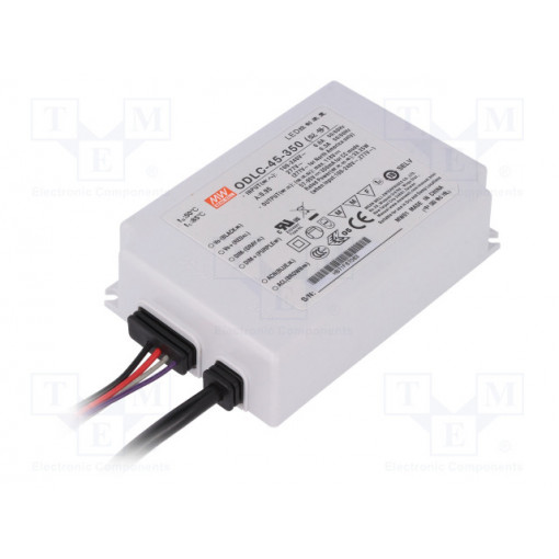 ODLC-45-350; Power supply: switched-mode; LED; 33.25W; 57÷95VDC; 350mA; IP67; MEAN WELL