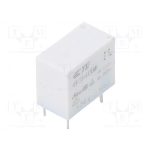 2-1419129-5; Relay: electromagnetic; SPST-NO; Ucoil: 12VDC; 8A/250VAC; 8A/30VDC; TE Connectivity