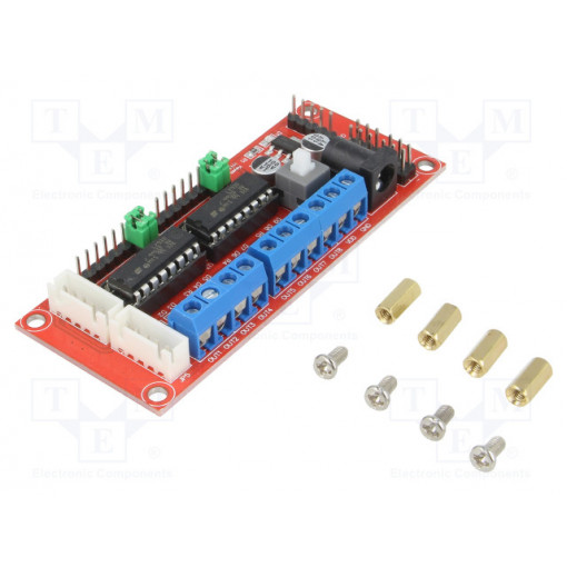 OKY2152; DC-motor driver; L293D; PWM,analog; Uin mot: 5÷16V; Uin log: 5V; OKYSTAR OKY2152; DC-motor driver; L293D; PWM,analog; Uin mot: 5÷16V; Uin log: 5V; OKYSTAR