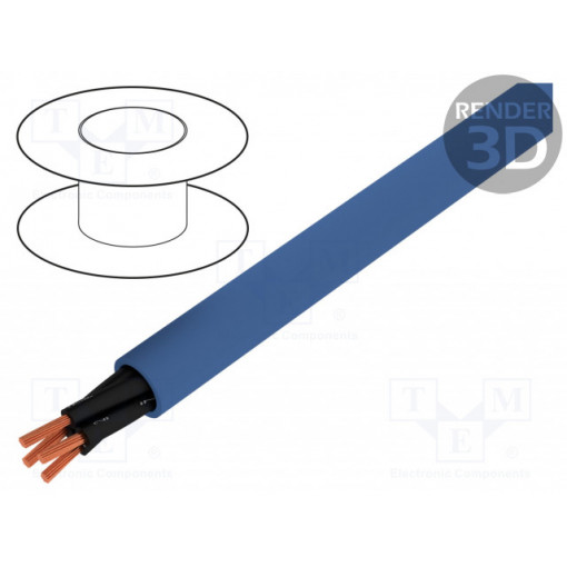0012423; Wire; ÖLFLEX® EB; 7x0,75mm2; unshielded; 300/500V; PVC; Cu; blue; LAPP KABEL