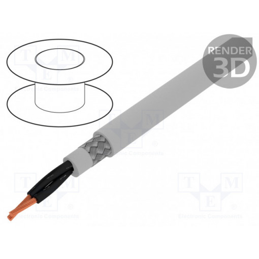 0011302; Wire; OLFLEX® 191 CY; 2x1,5mm2; tinned copper braid; PVC; grey; LAPP KABEL 0011302; Wire; OLFLEX® 191 CY; 2x1,5mm2; tinned copper braid; PVC; grey; LAPP KABEL