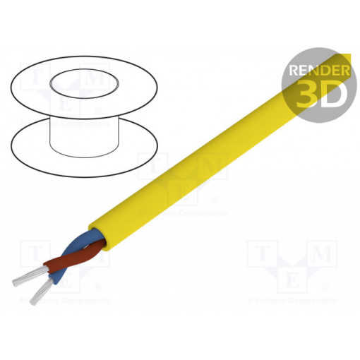 0012452; Wire; ÖLFLEX® 540 P; 2x0,75mm2; unshielded; 300/500V; PUR; Cu; LAPP KABEL
