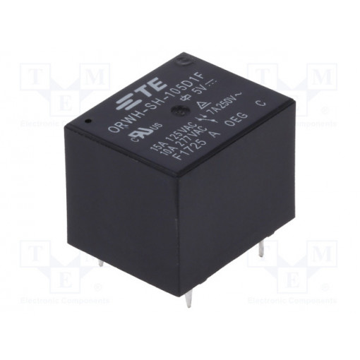 1-1721150-0; Relay: electromagnetic; SPDT; Ucoil: 5VDC; 10A/277VAC; 10A/28VDC; TE Connectivity