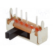 OS103011MA7QP1; Switch: slide; Pos: 3; SP3T; 0.1A/12VDC; ON-ON-ON; Mounting: THT; C&K