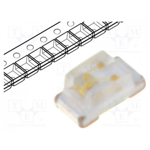 OSB50402C1C; LED; SMD; 0402; blue; 60÷150mcd; 1x0.5x0.4mm; 120°; 2.8÷3.6V; 20mA; OPTOSUPPLY