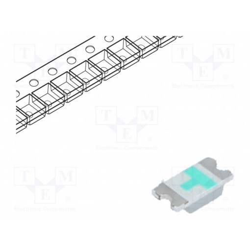 OSB51206E1N-0.8T; LED; SMD; 1206; blue; 100÷150mcd; 3.2x1.6x0.8mm; 140°; 2.8÷3.6V; OPTOSUPPLY