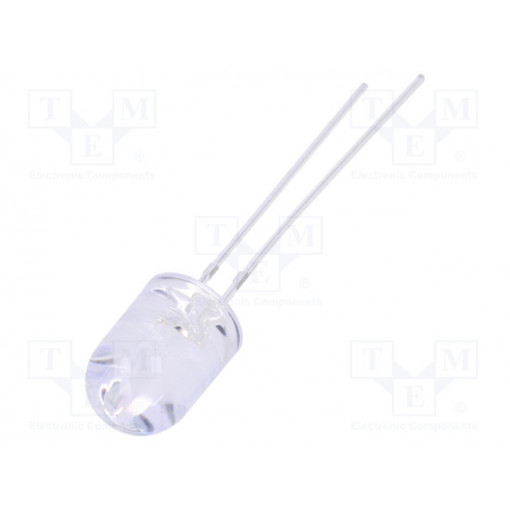 OSB5SA8B31B; LED; 8mm; blue; 4200÷5800mcd; 30°; Front: convex; Pitch: 2.54mm; OPTOSUPPLY