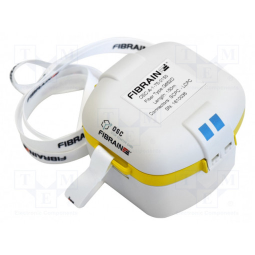 OSC-A-1-75-0300; Device: OTDR starter cube; OS2; LC/UPC,SC/UPC; yellow; Out: LC/UPC; FIBRAIN