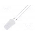 OSM5DK5TA2A; LED; 5mm; white warm; 500÷750mcd; 180°; 20mA; 2.7÷3.4V; Front: flat; OPTOSUPPLY