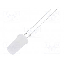 OSM5DK5TA2A; LED; 5mm; white warm; 500÷750mcd; 180°; 20mA; 2.7÷3.4V; Front: flat; OPTOSUPPLY
