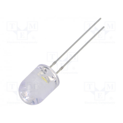 OSM5DK8B31B; LED; 8mm; white warm; 14400÷18000mcd; 30°; Front: convex; OPTOSUPPLY