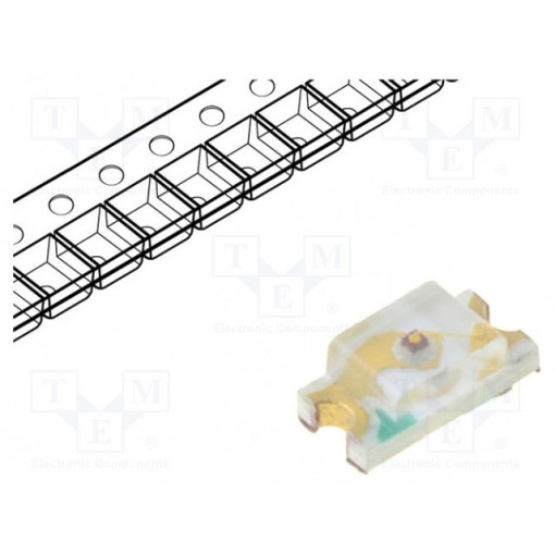 OSR50603C1E; LED; SMD; 0603; red; 15÷50mcd; 1.6x0.8x0.6mm; 120°; 1.6÷2.4V; 5mA; OPTOSUPPLY