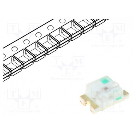OSR50805C1E; LED; SMD; 0805; red; 120÷150mcd; 2x1.25x0.8mm; 120°; 2÷2.6V; 20mA; OPTOSUPPLY