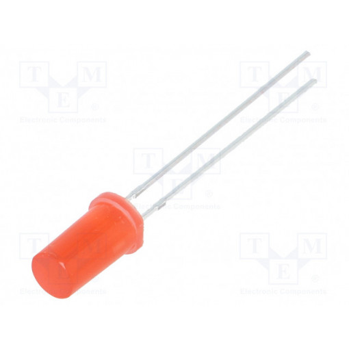 OSR5PA5TK4A; LED; 5mm; red; 220÷330mcd; 180°; 20mA; 1.8÷2.6V; Front: flat; OPTOSUPPLY