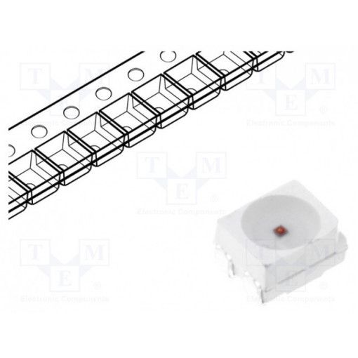 OSR5PAS3C1A; LED; SMD; 3528,PLCC4; red; 1560÷1800mcd; 3.5x2.8x1.9mm; 120°; 50mA; OPTOSUPPLY