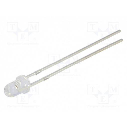 OSR7CA3131A; LED; 3mm; red; 5800÷7000mcd; 30°; convex; OPTOSUPPLY