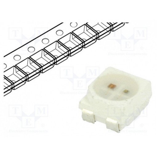 OSRICDS2C1A; IR transmitter; 3528,PLCC4; 830-870nm; transparent; 10mW; 120°; OPTOSUPPLY