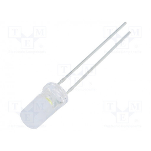 OSW5DK5TC5A; LED; 5mm; white cold; 1120÷1560mcd; 120°; 20mA; 2.7÷3.4V; OPTOSUPPLY