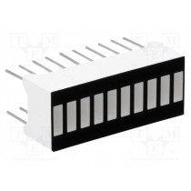 OSX10201-GYR1; Display: LED; bargraph; green (5x) / yellow (3x) / red (2x); OPTOSUPPLY