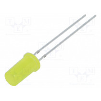 OSY5JA5TK4A; LED; 5mm; yellow; 68÷100mcd; 180°; 20mA; 1.8÷2.6V; Front: flat; OPTOSUPPLY