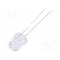 OSY5PA8131A-12V; LED; 8mm; yellow; 2180÷3000mcd; 30°; Front: convex; Pitch: 2.54mm; OPTOSUPPLY