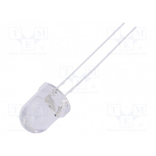OSY5RU8131A-12V; LED; 8mm; yellow; 1120÷1560mcd; 30°; Front: convex; Pitch: 2.54mm; OPTOSUPPLY