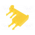 P2-4N A45-2721; Mounting clamp; DIN rail,snap fastener; Colour: yellow; POKÓJ