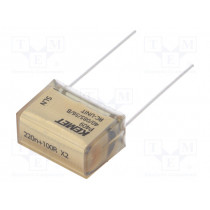 P409CP224M275AH101; Capacitor: paper; X2; 220nF; 275VAC; 20.3mm; ±20%; THT; Series: P409; KEMET