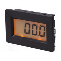 ; Meter: mounting; on panel; digital; 68x44x15mm; VDC: 0÷200mV; 1mA; 