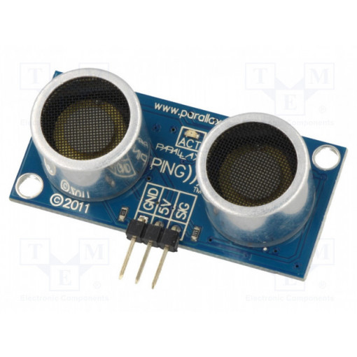PARALLAX PING))); Sensor: distance; ultrasonic; 4.5÷6VDC; 0.02÷3m; f: 40kHz; POLOLU PARALLAX PING))); Sensor: distance; ultrasonic; 4.5÷6VDC; 0.02÷3m; f: 40kHz; POLOLU
