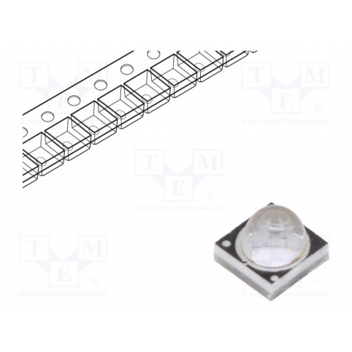 PB2D-3JLA-G; Power LED; UV; 35°; 700mA; λd: 390-400nm; Pmax: 3W; 3.5x3.5x3.05mm; ProLight Opto