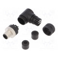 PB-M12D-04P-MM-SR7001-00A(H); Plug; M12; PIN: 4; male; D code-Ethernet; for cable; screw terminal; DEGSON ELECTRONICS