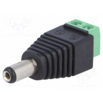 ; Transition: adapter; 5,5/2,1mm; 5.5mm; 2.1mm; screw terminal; 