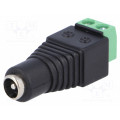 ; Transition: adapter; 5,5/2,1mm; 5.5mm; 2.1mm; screw terminal; 