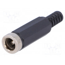; Plug; DC supply; male; 5,5/2,5mm; 5.5mm; 2.5mm; for cable; straight;  ; Plug; DC supply; male; 5,5/2,5mm; 5.5mm; 2.5mm; for cable; straight;