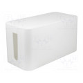 KAB0061; Cable box; Width: 115mm; L: 235mm; H: 120mm; Colour: white; LOGILINK