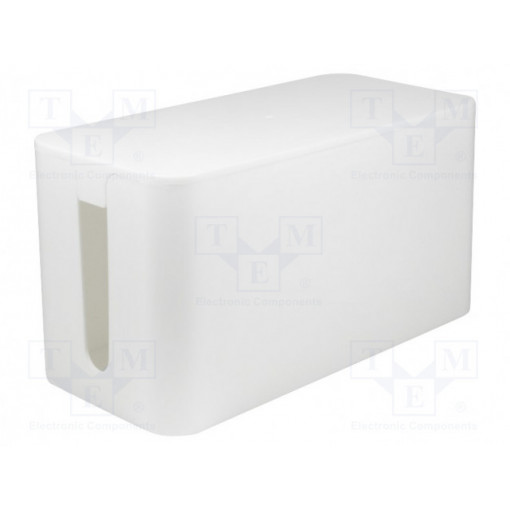 KAB0061; Cable box; Width: 115mm; L: 235mm; H: 120mm; Colour: white; LOGILINK