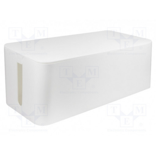 KAB0063; Cable box; Width: 157mm; L: 407mm; H: 133.5mm; Colour: white; LOGILINK
