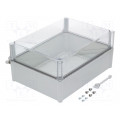 PC 3828 18 T-2FSH; Enclosure: multipurpose; X: 278mm; Y: 378mm; Z: 180mm; with hinges; FIBOX