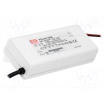 PCD-40-700B; Power supply: switched-mode; LED; 39.9W; 34÷57VDC; 700mA; IP42; MEAN WELL