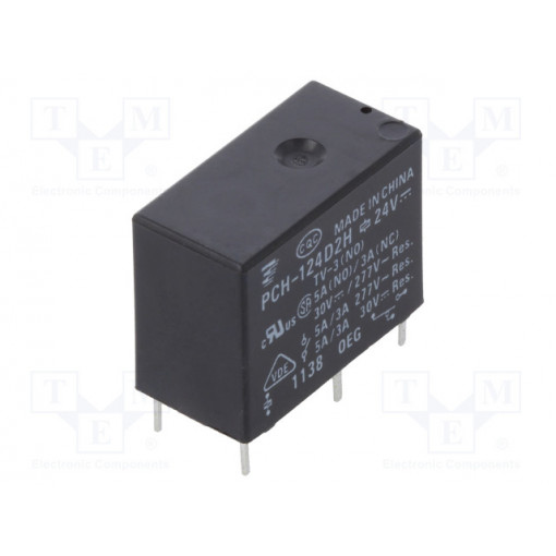 9-1440003-5; Relay: electromagnetic; SPDT; Ucoil: 24VDC; 5A/277VAC; 5A/30VDC; TE Connectivity