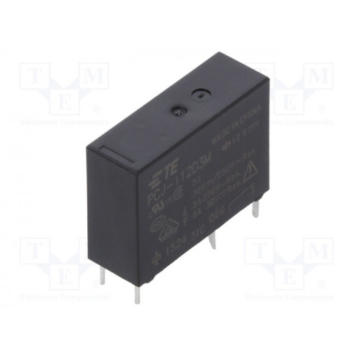 1721531-2; Relay: electromagnetic; SPST-NO; Ucoil: 12VDC; 5A/250VAC; 5A; 720Ω; TE Connectivity