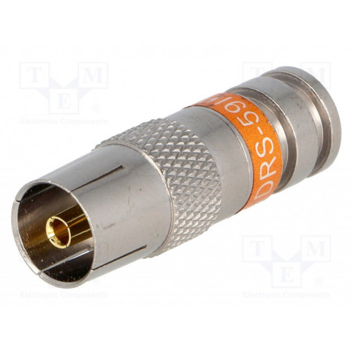 PCT-DRS59IFNT; Plug; coaxial 9.5mm (IEC 169-2); female; RG59; compression; PCT PCT-DRS59IFNT; Plug; coaxial 9.5mm (IEC 169-2); female; RG59; compression; PCT