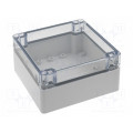 PCT 121207; Enclosure: multipurpose; X: 120mm; Y: 122mm; Z: 65mm; EURONORD; grey; FIBOX