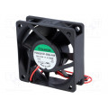 PE60201B1-000U-A99; Fan: DC; axial; 12VDC; 60x60x20mm; 46.72m3/h; 39dBA; ball bearing; SUNON
