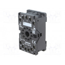 PF113A-D; Socket; Mounting: DIN; Series: MKS; Electr.connect: round socket; OMRON